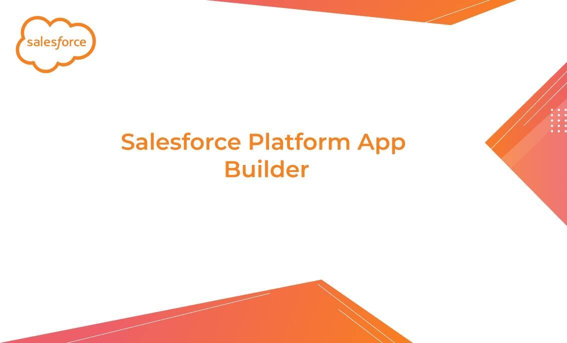 Salesforce platform app builder