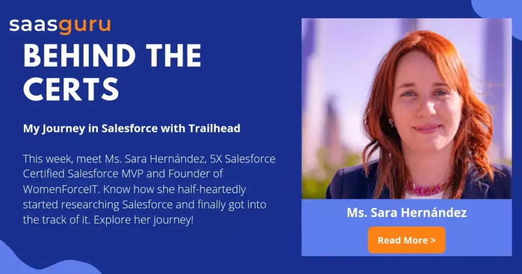 People Behind the Certs - Sara Hernandez - saasguru