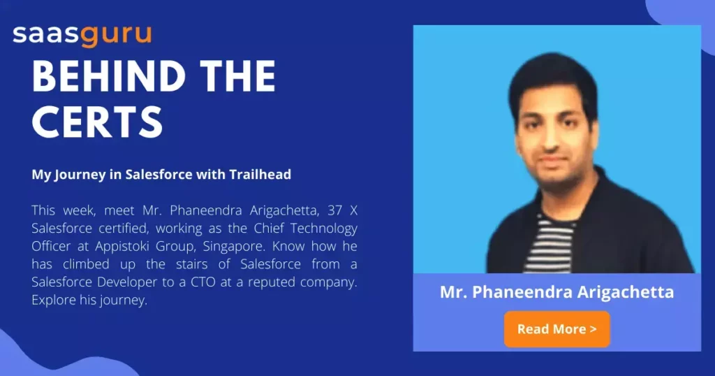People Behind the Certs – Phaneendra Arigachetta – saasguru