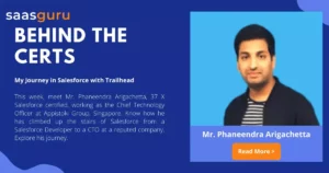 People Behind the Certs – Phaneendra Arigachetta – saasguru