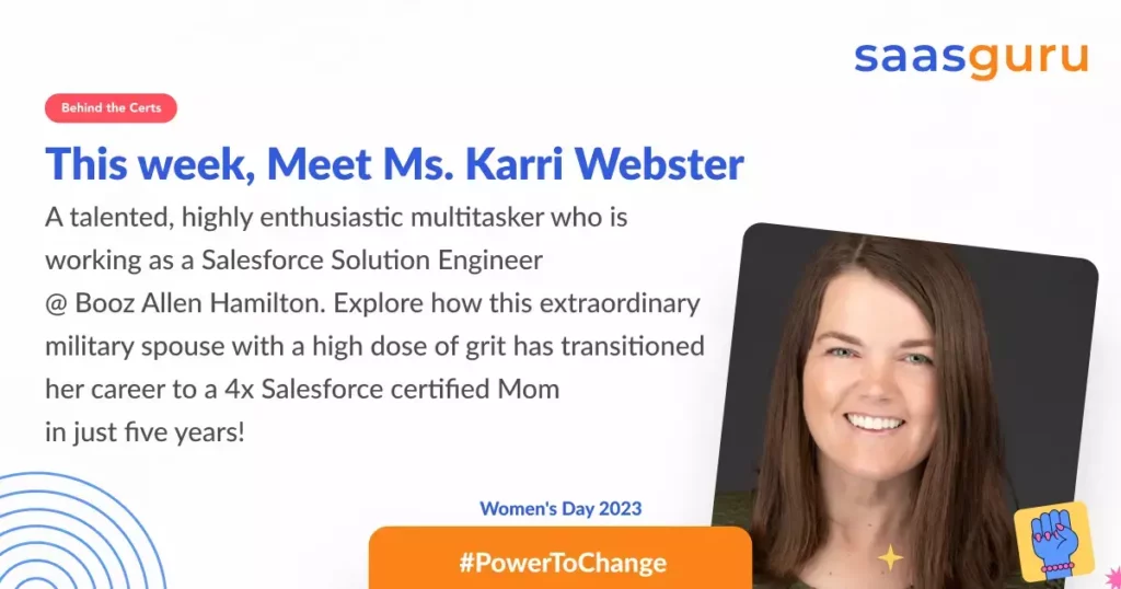 People Behind the Certs – Karri Webster – saasguru