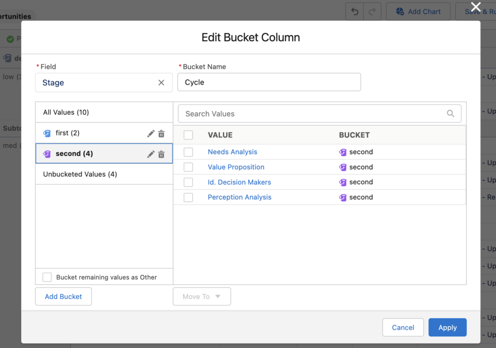 What Is Bucket Field in Salesforce?