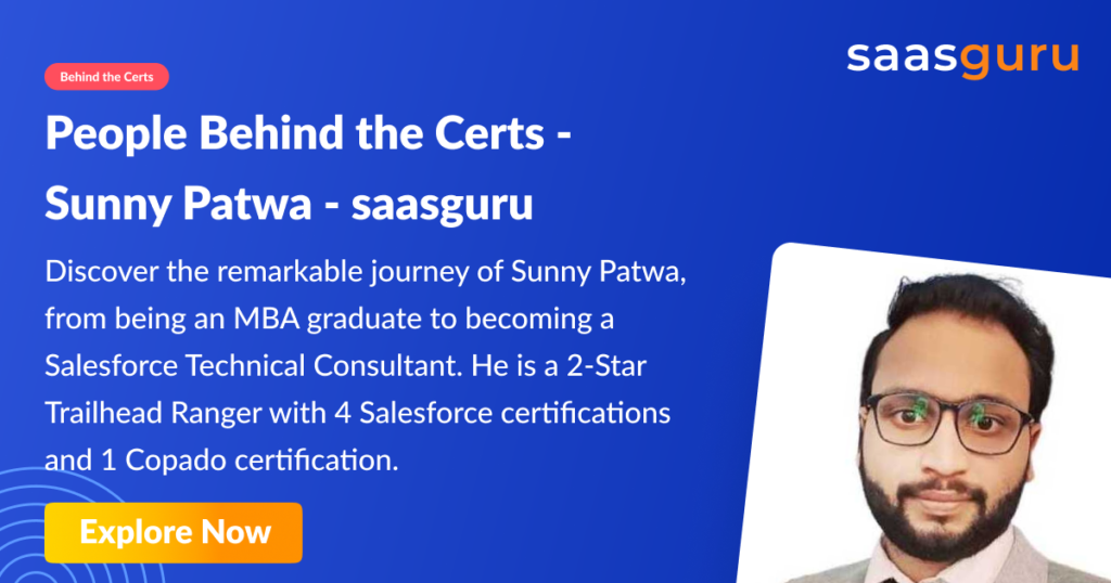 People Behind the Certs – Sunny Patwa – saasguru