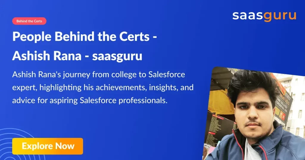 People Behind the Certs - Ashish Rana - saasguru cover