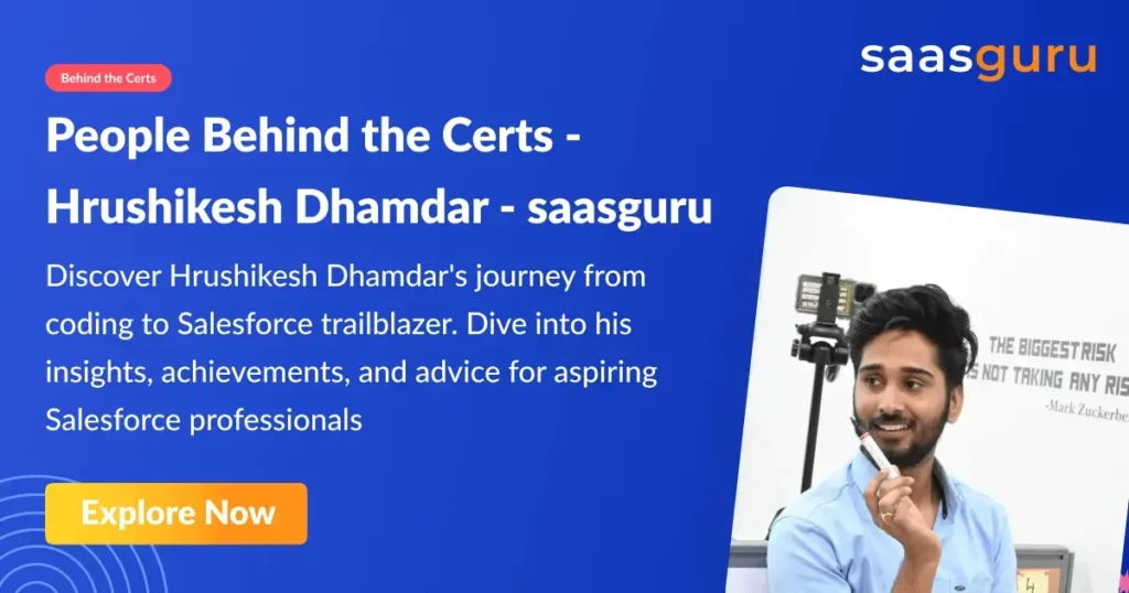 People Behind the Certs – Hrushikesh Dhamdar – saasguru