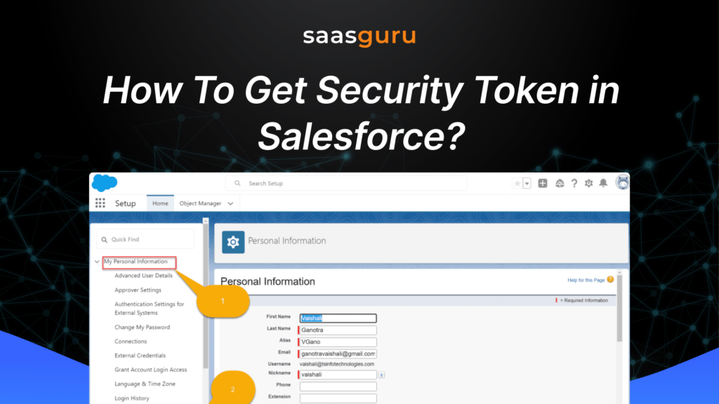 How To Get Security Token in Salesforce