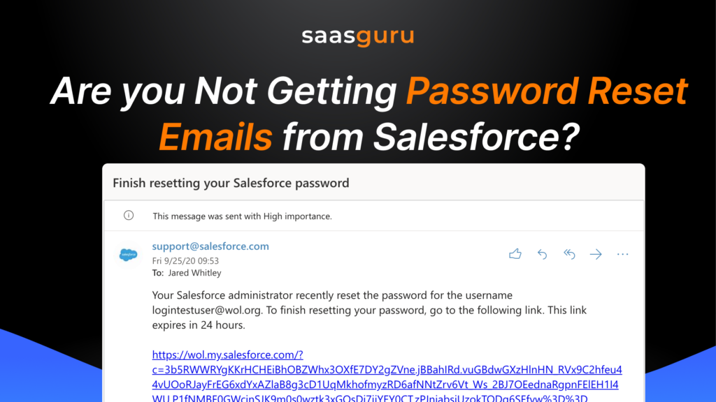 Are You Not Getting Password Reset Emails from Salesforce?