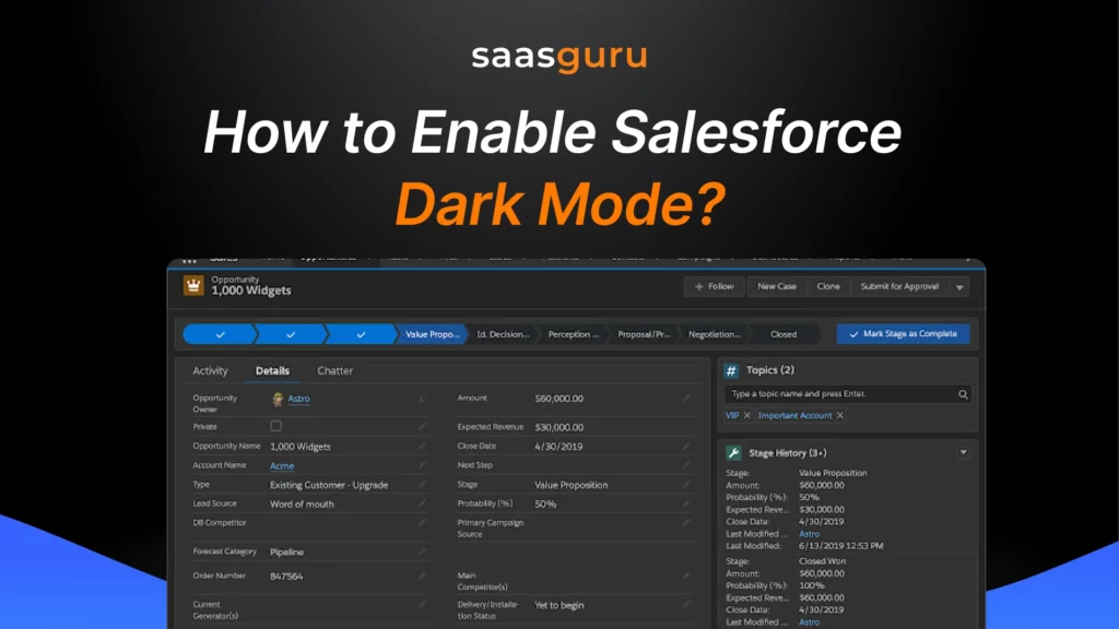 How to Enable Salesforce Dark Mode