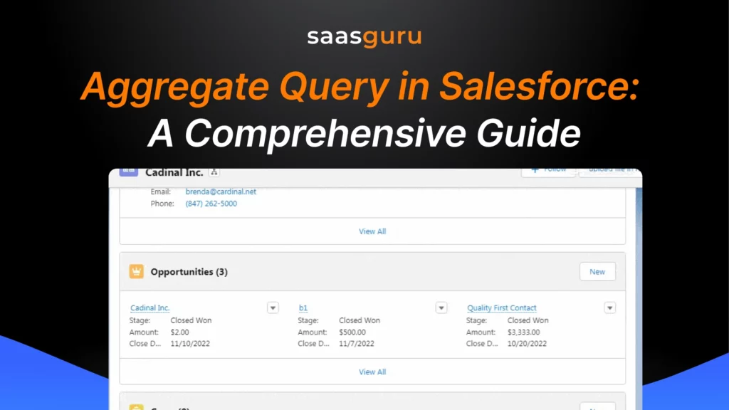 Aggregate Query in Salesforce A Comprehensive Guide